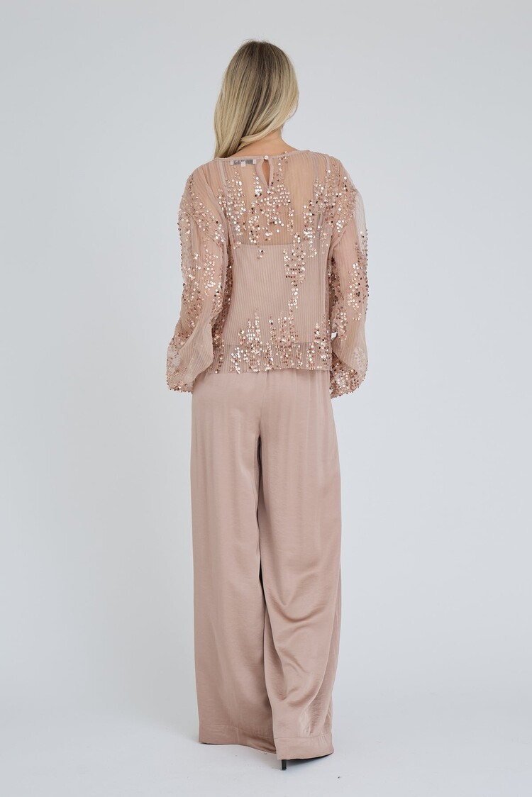 A-View Sateen pants almond A-View