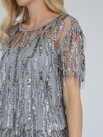 A-View Fenja blouse light grey