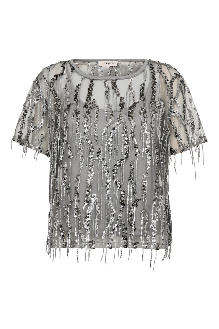 A-View Fenja blouse light grey A-View