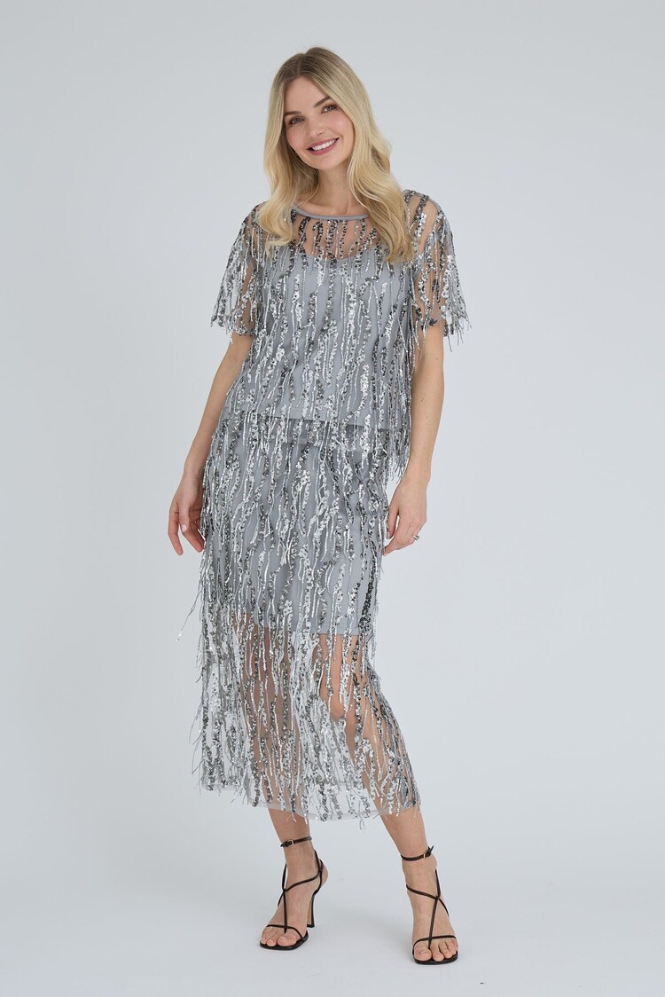 A-View Fenja skirt light greyA-View