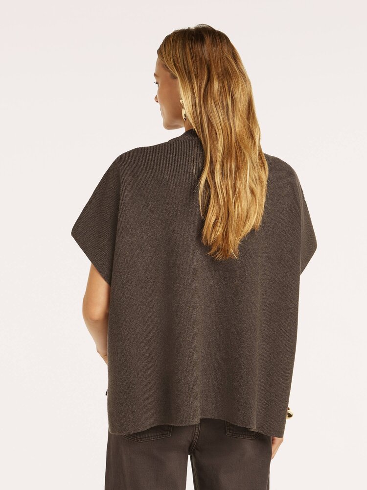 Beaumont Brendyl cardigan dark chocolate melange Beaumont