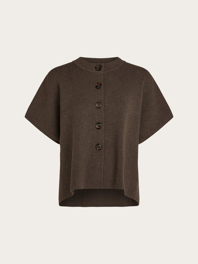 Beaumont Brendyl cardigan dark chocolate melange Beaumont