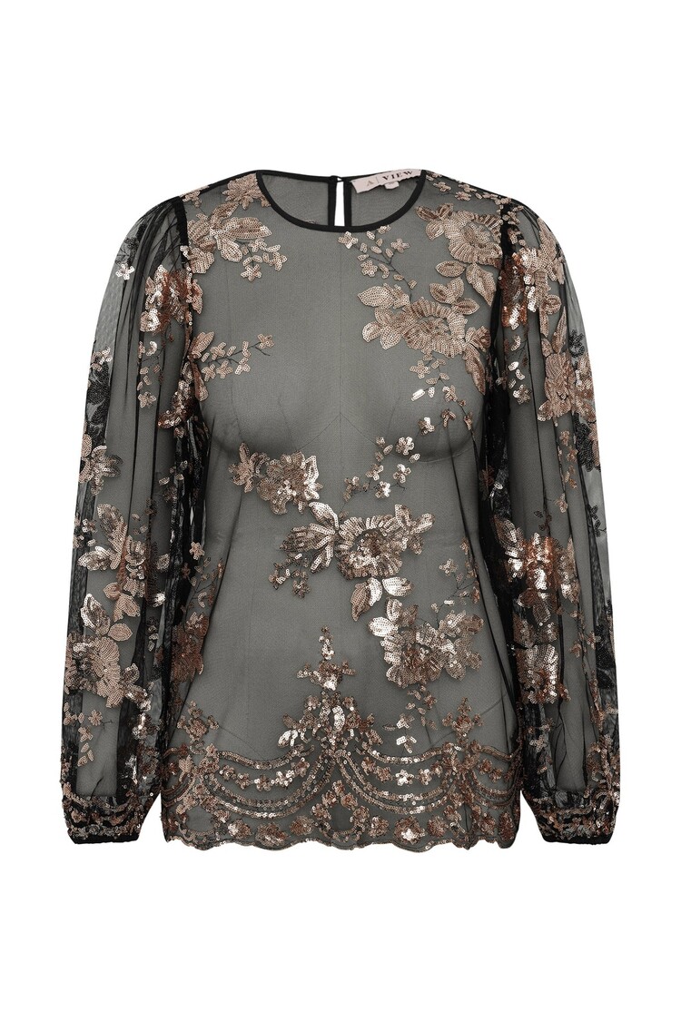 A-View Estelle blouse rose gold A-View