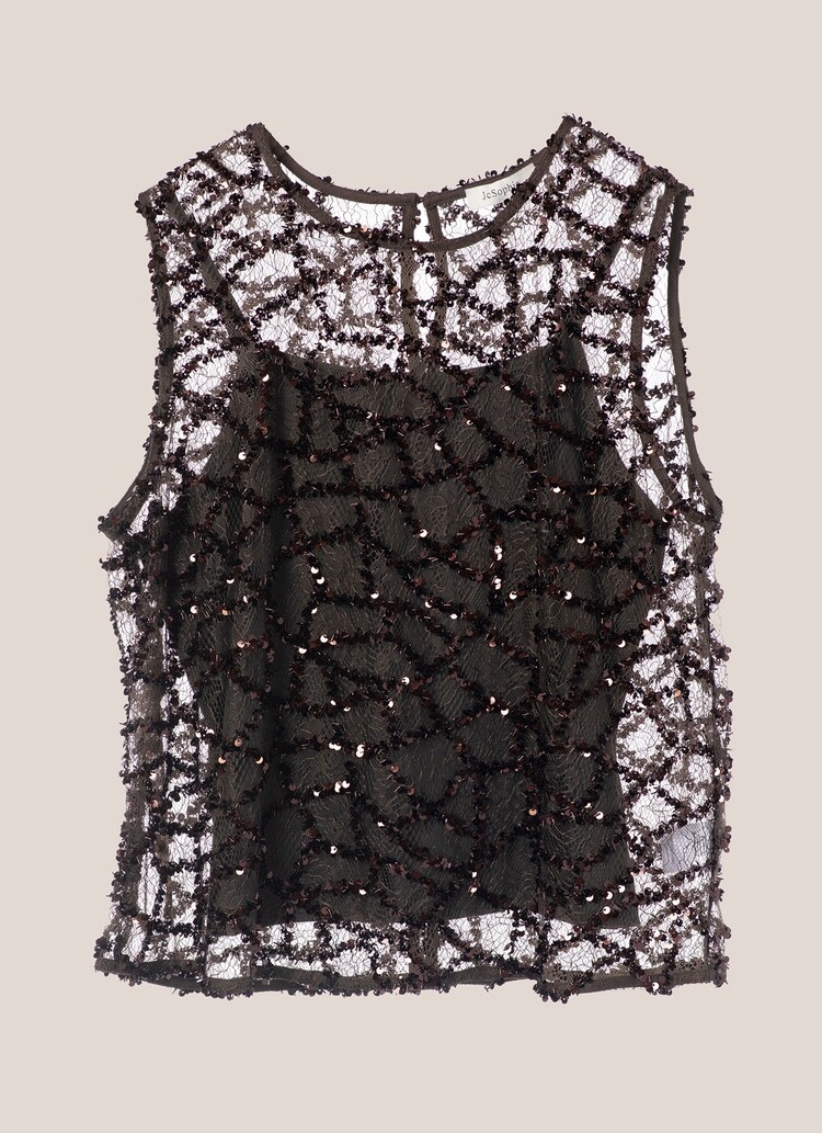 JcSophie Riley top brown sequins JcSophie
