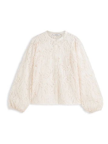 Summum Woman Blouse 3D pattern ivory