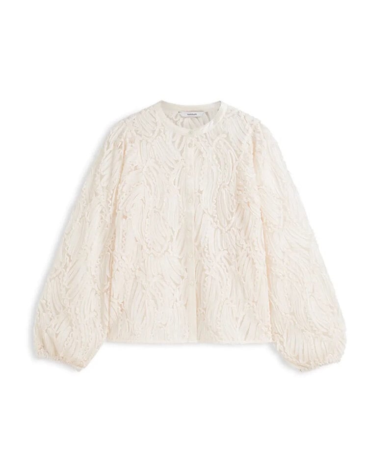 Summum Woman Blouse 3D pattern ivory Summum Woman