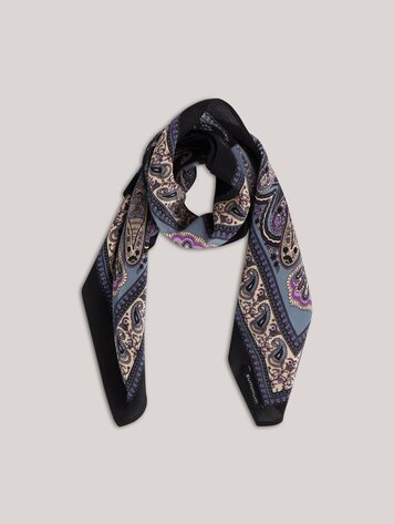 Summum Woman Small satin scarf deep purple