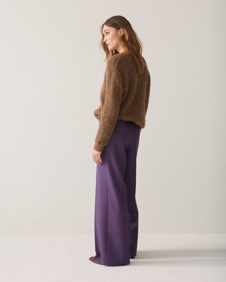 Summum Woman Trousers foam uni deep purple Summum Woman