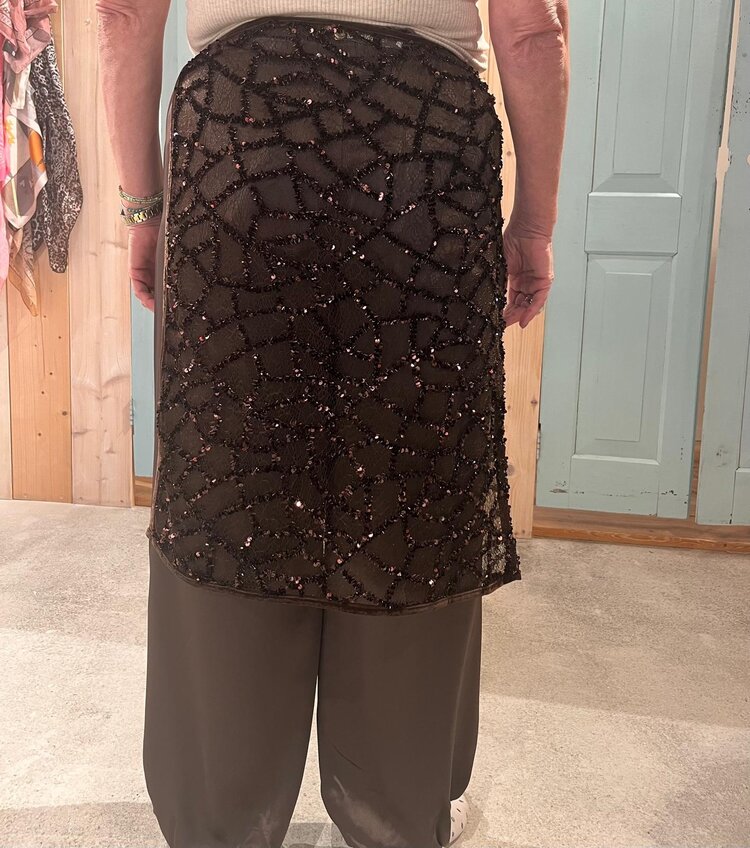 JcSophie Rivera skirt brown sequins sequins JcSophie