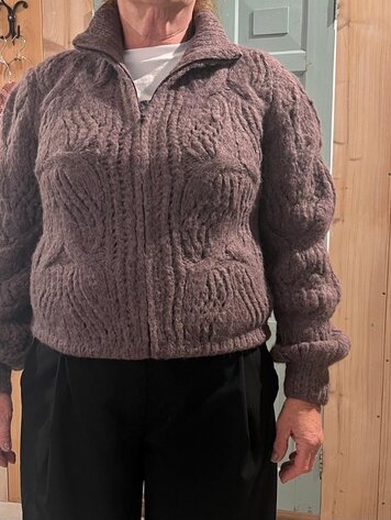 Inti Knitwear Cardigan Mara plum