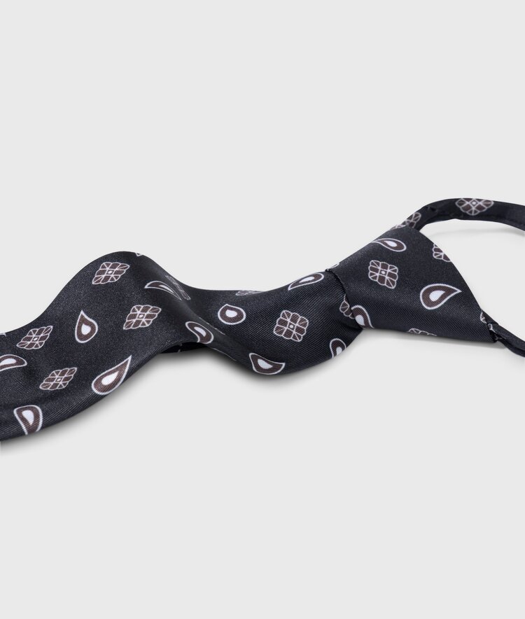 10DAYS Tie paisley black 10Days