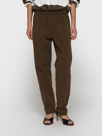 10DAYS Easy pants twill brown