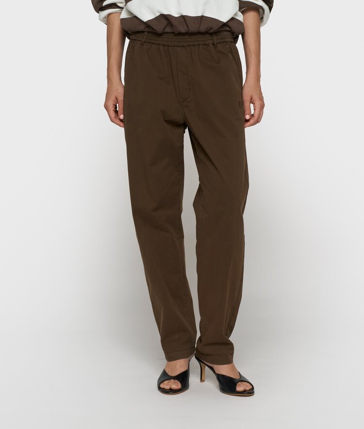 10DAYS Easy pants twill brown 10Days