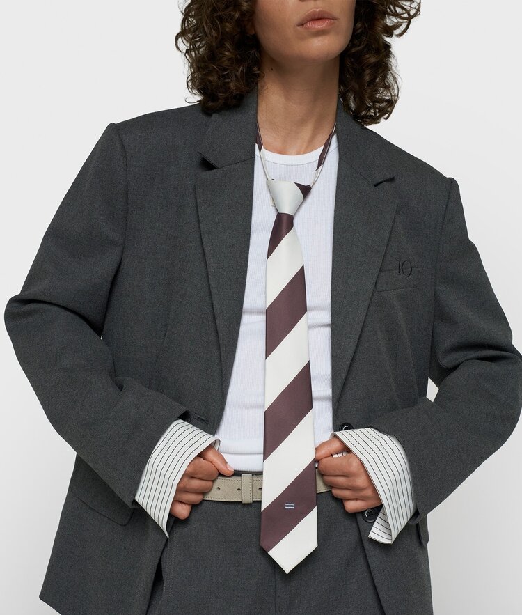 10DAYS Tie stripes ecru/brown 10Days