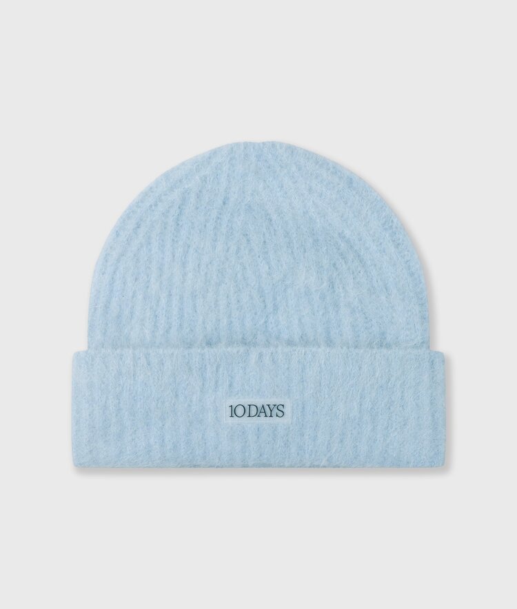 10DAYS Hairy knit beanie angel blue 10Days