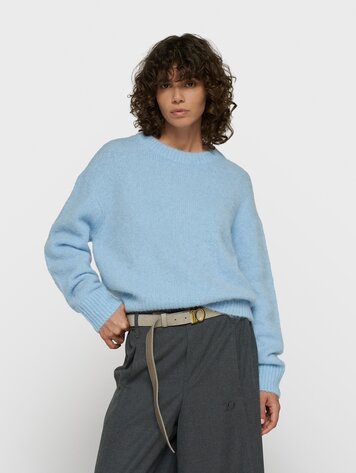 10DAYS Hairy knit sweater angel blue
