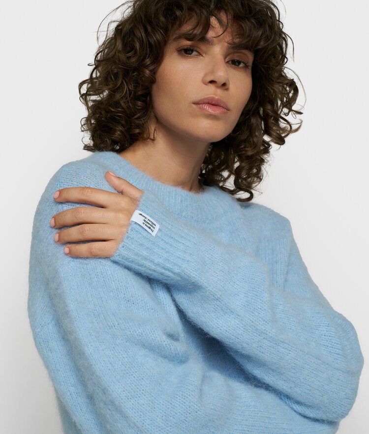 10DAYS Hairy knit sweater angel blue 10Days