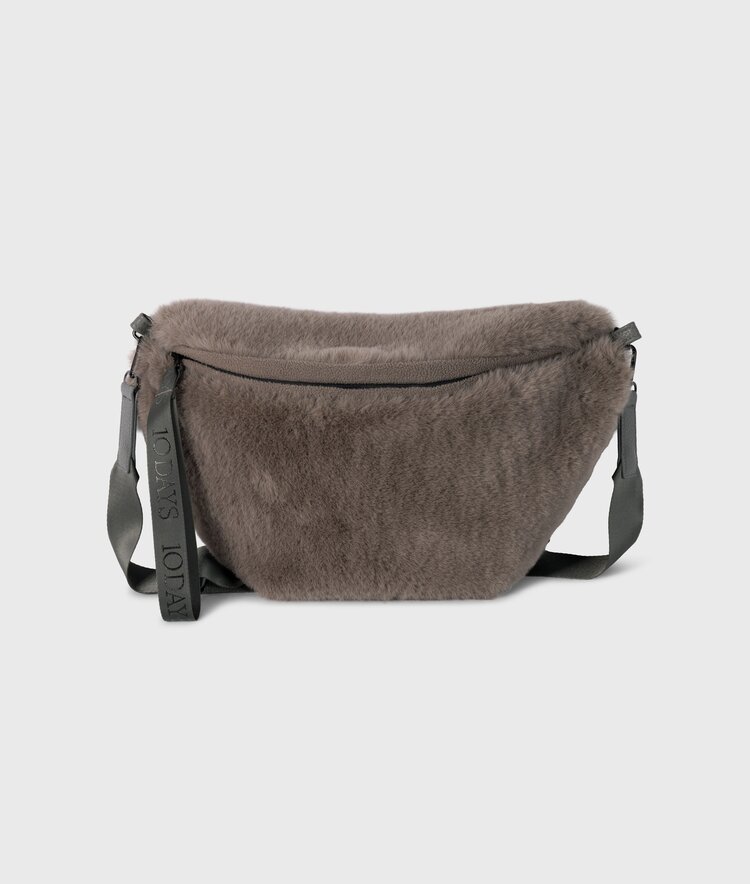 10DAYS Fluffy fanny pack portobello 10Days