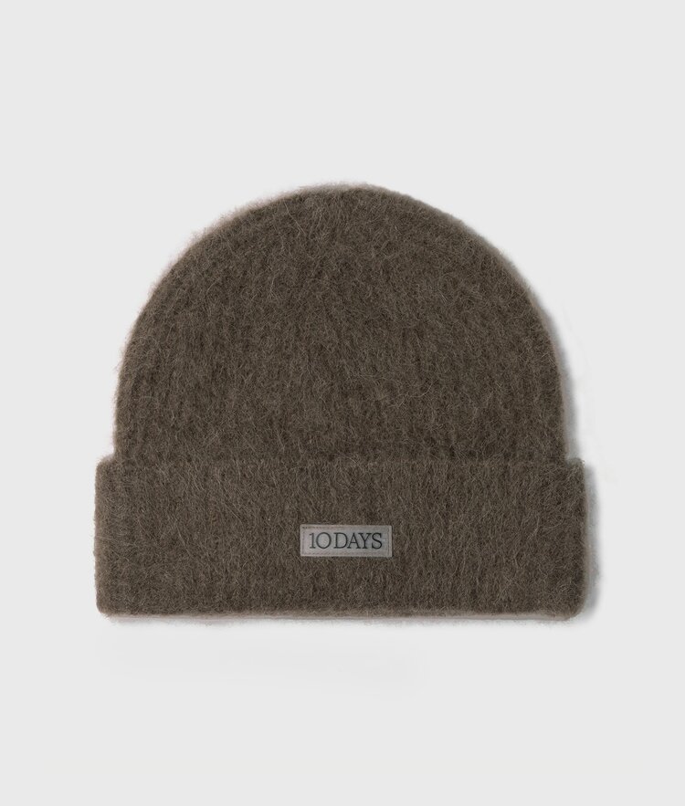 10DAYS Hairy knit beanie portobello 10Days