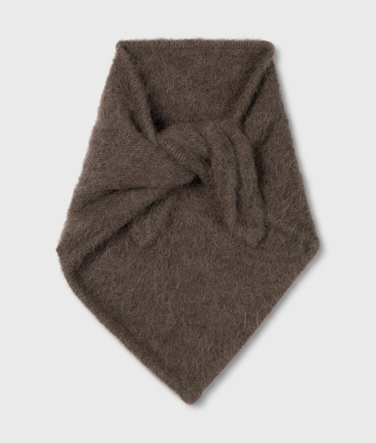 10DAYS Hairy knit bandana portobello 10Days