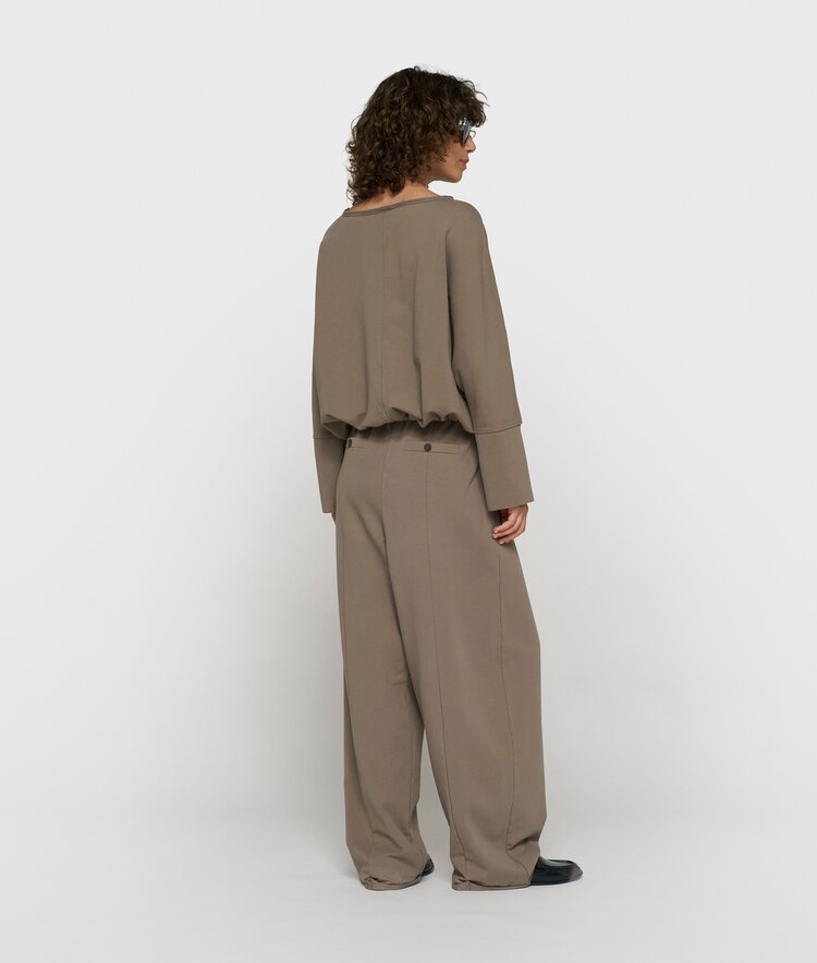 10DAYS Batwing top fleece portobello 10Days