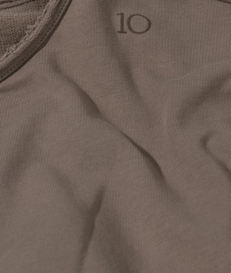 10DAYS Batwing top fleece portobello 10Days