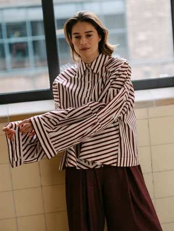 Aímée the label OsloW6 blouse burgundy