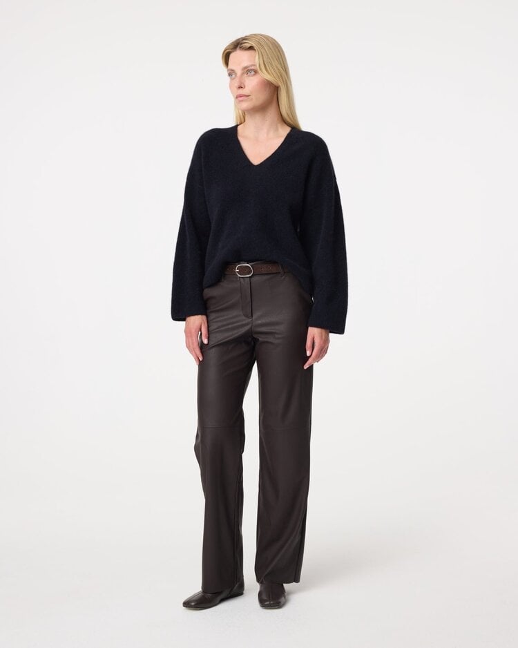 Knit-ted Naomi pants choco Knit-ted