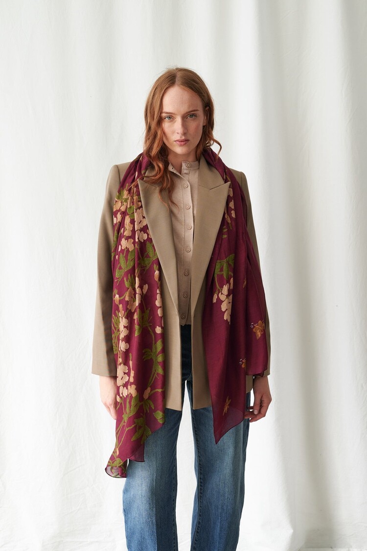 One Hundred Stars Scarf Wisteria Plum One Hundred Stars