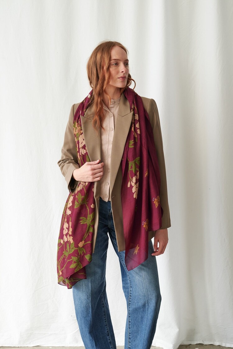 One Hundred Stars Scarf Wisteria Plum One Hundred Stars