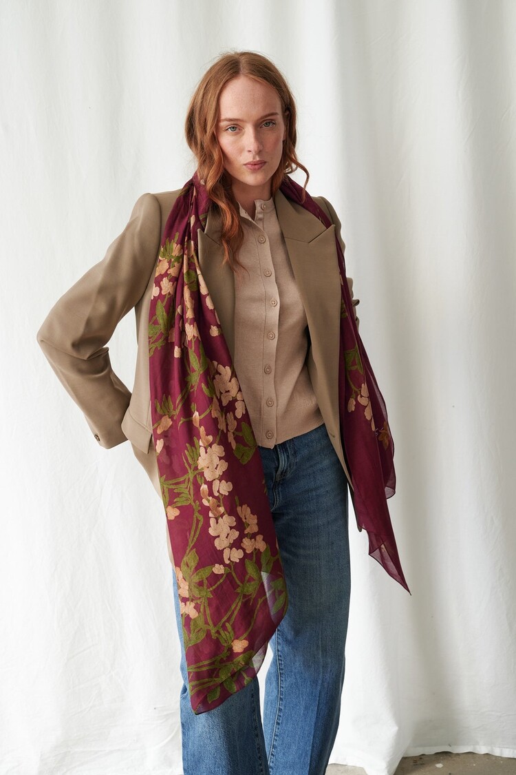 One Hundred Stars Scarf Wisteria Plum One Hundred Stars
