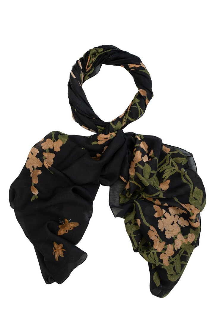 One Hundred Stars Scarf Wisteria Black One Hundred Stars