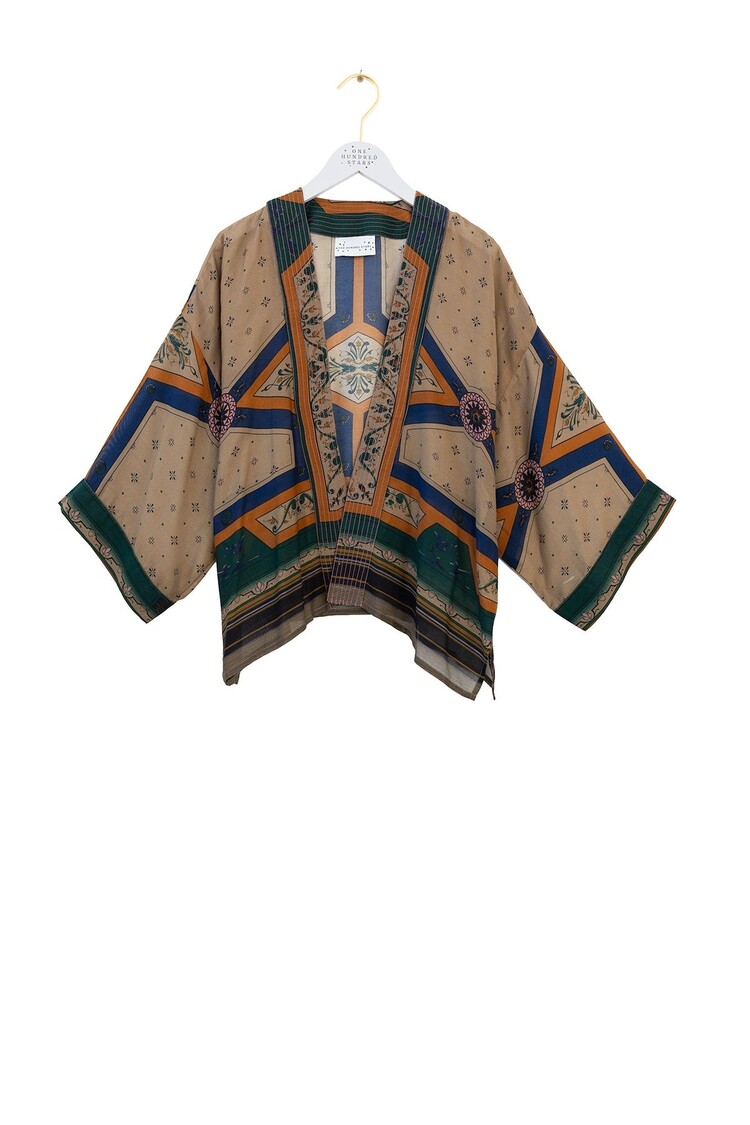 One Hundred Stars Kimono Fleur de Lys Sand One Hundred Stars