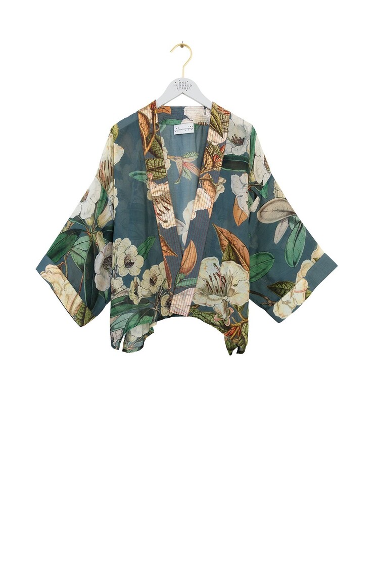 One Hundred Stars Kimono Rhodoleia Blue One Hundred Stars