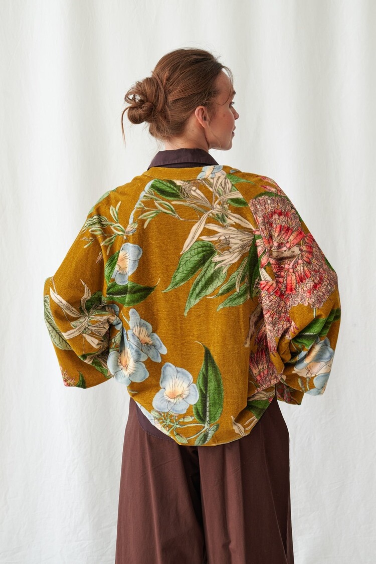 One Hundred Stars Velvet Jacket Rhodoleia Gold One Hundred Stars