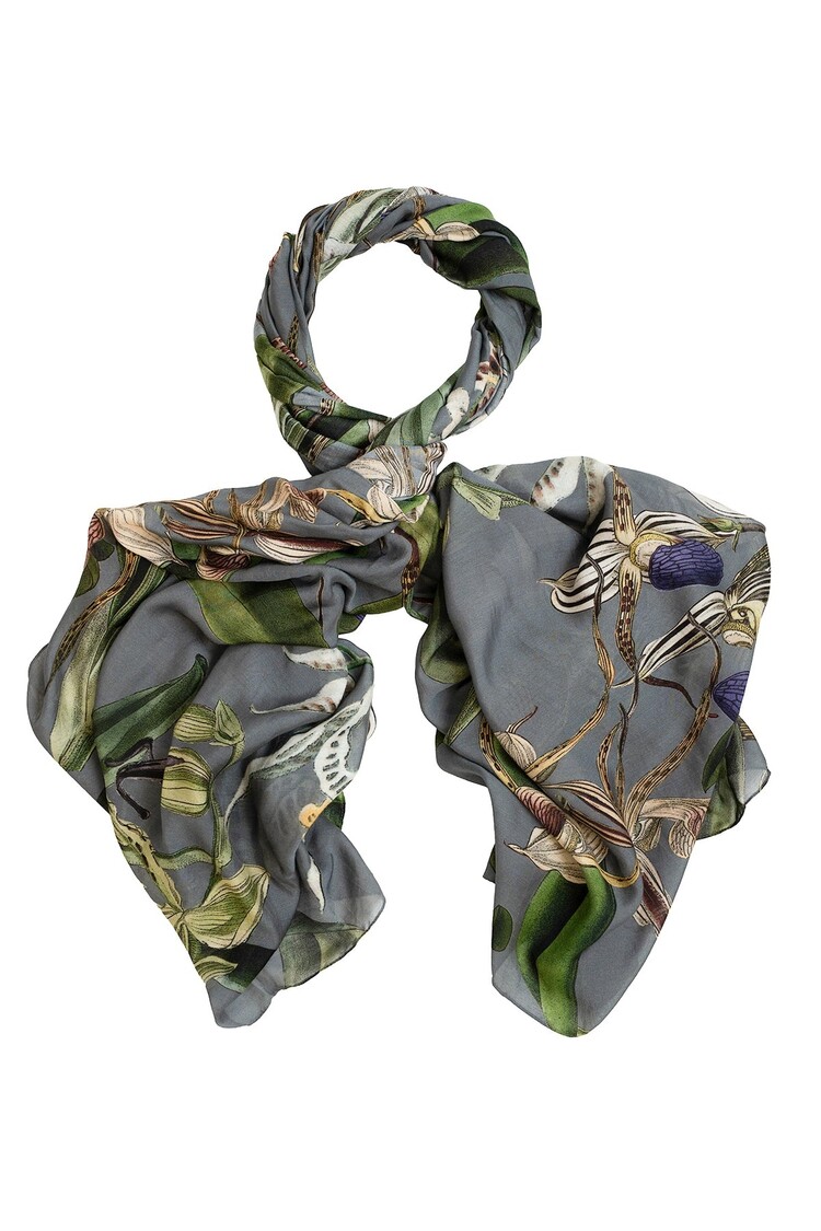 One Hundred Stars Scarf Orchid Grey One Hundred Stars