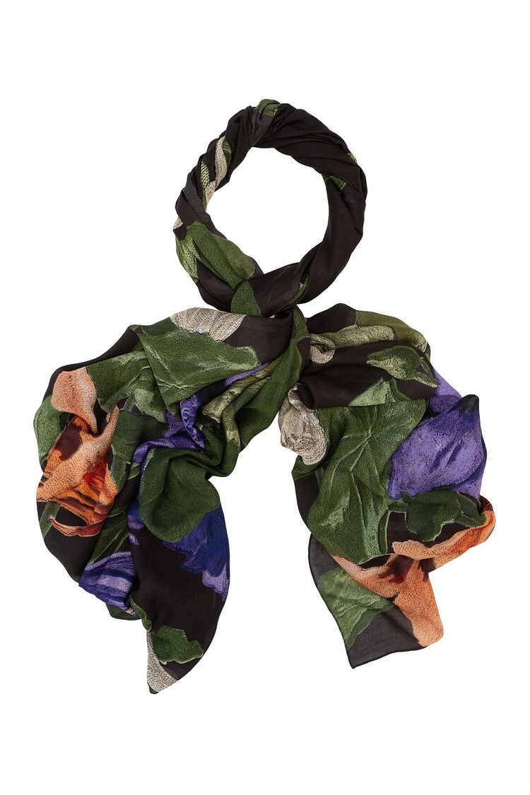 One Hundred Stars Scarf Nasturtium Black One Hundred Stars