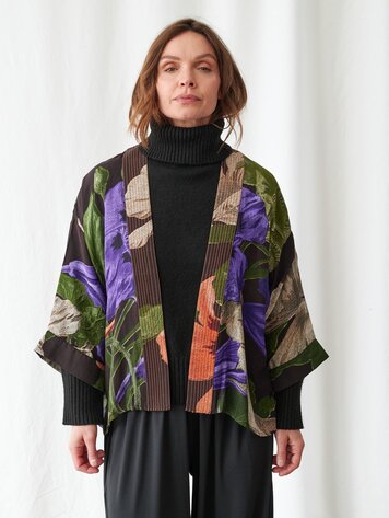 One Hundred Stars Kimono Nasturtium Black
