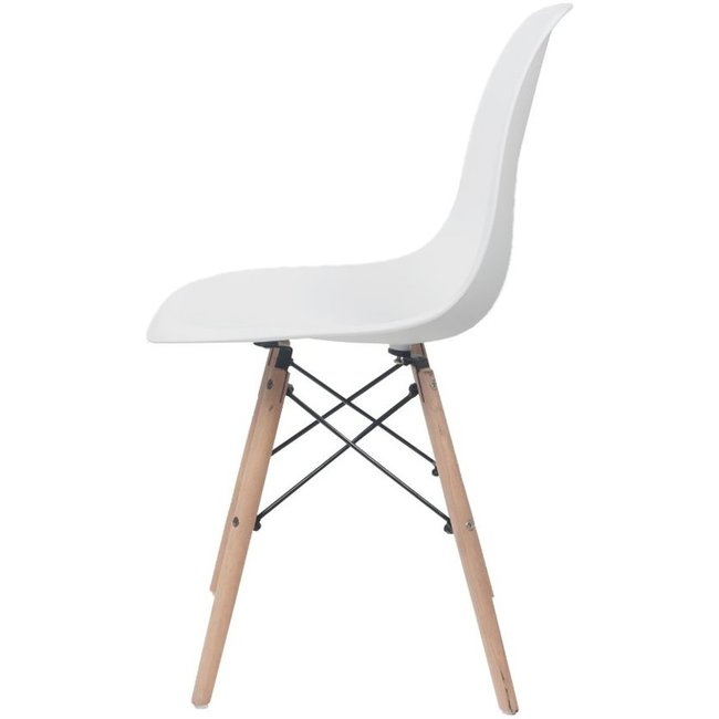 Vista Bene® Vista Eetkamerstoelen – Wit – Luxe Kuipstoelen – Moderne Woonkamer