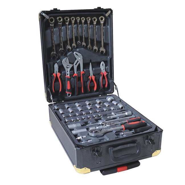 Kraft Muller | Gereedschapskoffer 326-delig - Trolley - 37x20x50 cm