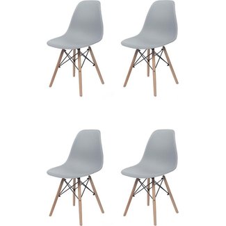 Vista Bene® Vista Eetkamerstoelen | Space Gray - Set van 4