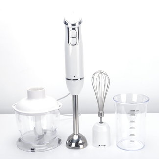 Swiss Pro+ Staafmixer met Blender en Klopper - 700 W - RVS