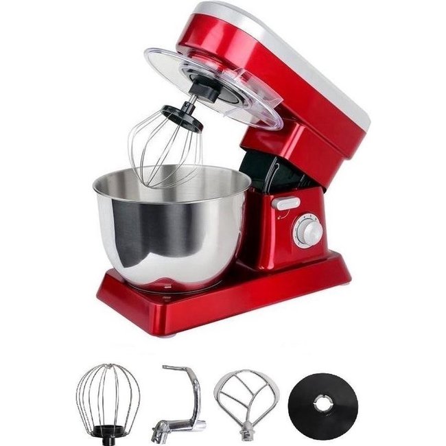 Swiss Pro+ | Keukenrobot / Keukenmachine Rood - 6.3 Liter - Turbo MAX