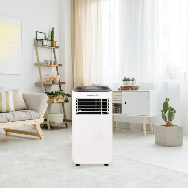 Green Air® | Mobiele Airco 3-in-1 – 9000 BTU – 90 m³ – Koelen, Ontvochtigen en Zuiveren – Met Afstandsbediening