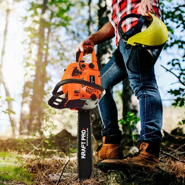 Kraft Pro+ | Kettingzaag 58 CC – Professioneel – 5.2 HP – 18″ (460 mm) – Snoeizaag voor Tuinman of Hovenier