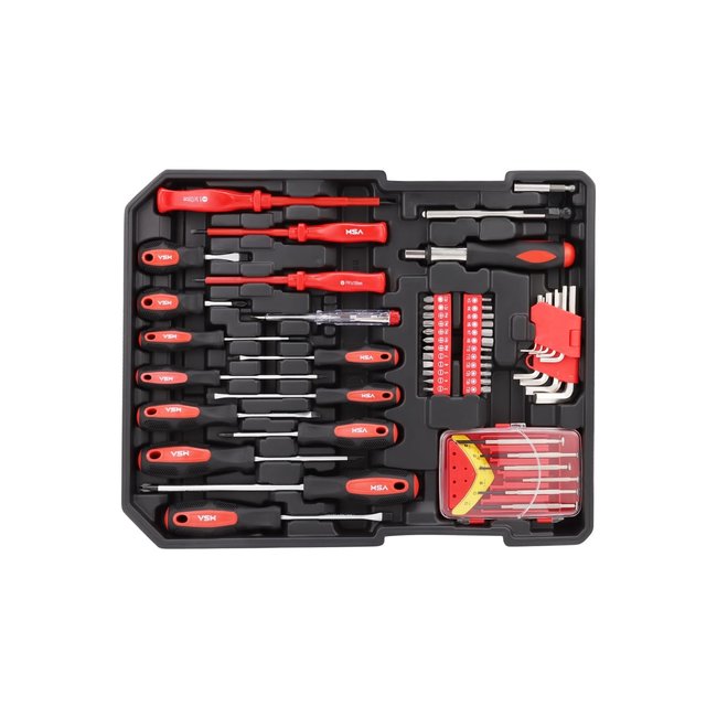 MSA | 610-Delige Mega Gereedschapstrolley - Gigantische Kist Vol Essentiële Tools | Limited Edition