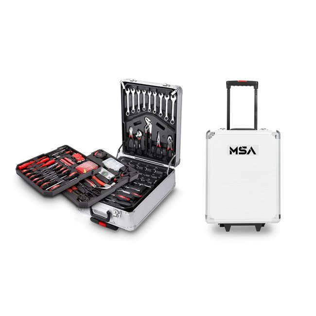 MSA | 610-Delige Mega Gereedschapstrolley - Gigantische Kist Vol Essentiële Tools | Limited Edition