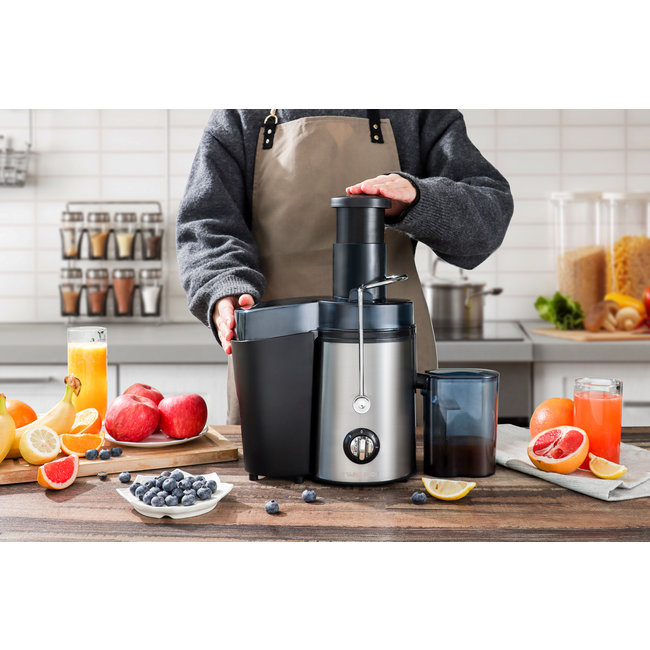 Royal Swiss | 4 In 1 Sapcentrifuge - Voor Groente en Fruit - Juicer - Juice Extractor - RVS - SP-PEJ1000