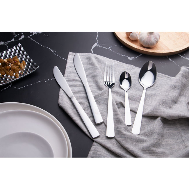 Swiss Pro+ | Bestekset in Koffer - 72 delig - 12 persoons- Zwitsers Kwaliteit - Complete Set - 100% roestvrijstaal - Classic