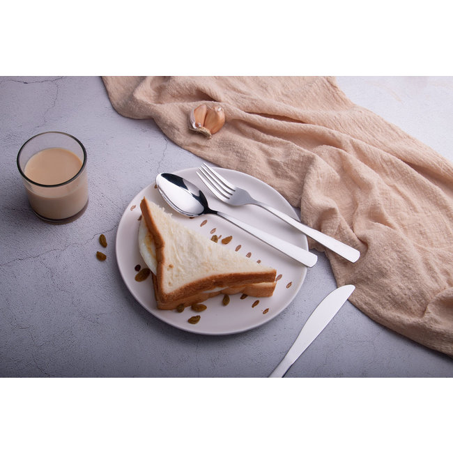 Swiss Pro+ | Bestekset in Koffer - 72 delig - 12 persoons- Zwitsers Kwaliteit - Complete Set - 100% roestvrijstaal - Classic